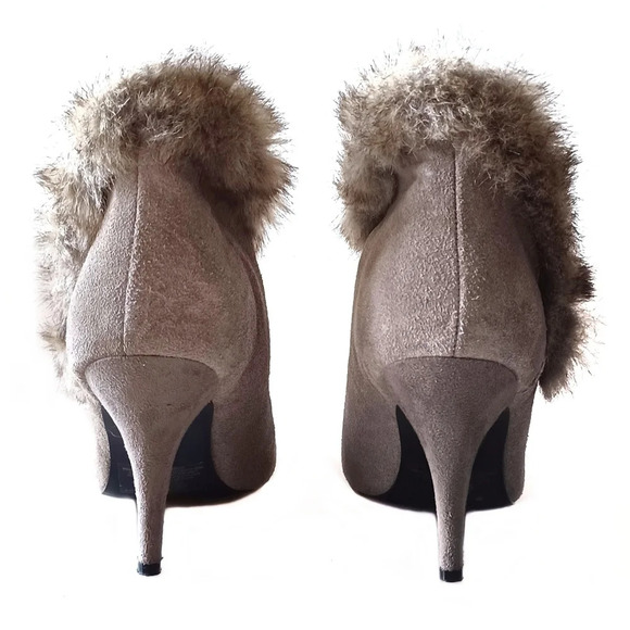 Vintage Avon Suede Booties Victorian Steampunk Coquette 8.5 - Picture 4 of 9